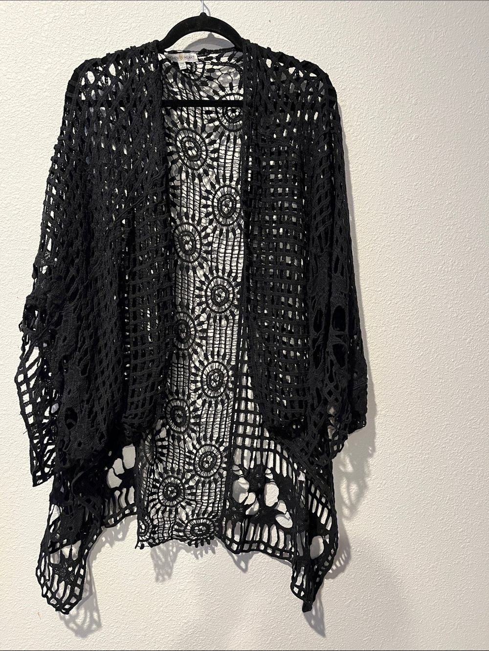Bohemian Crochet Cardigan Kimono-Cover up
OS